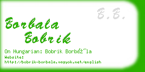 borbala bobrik business card